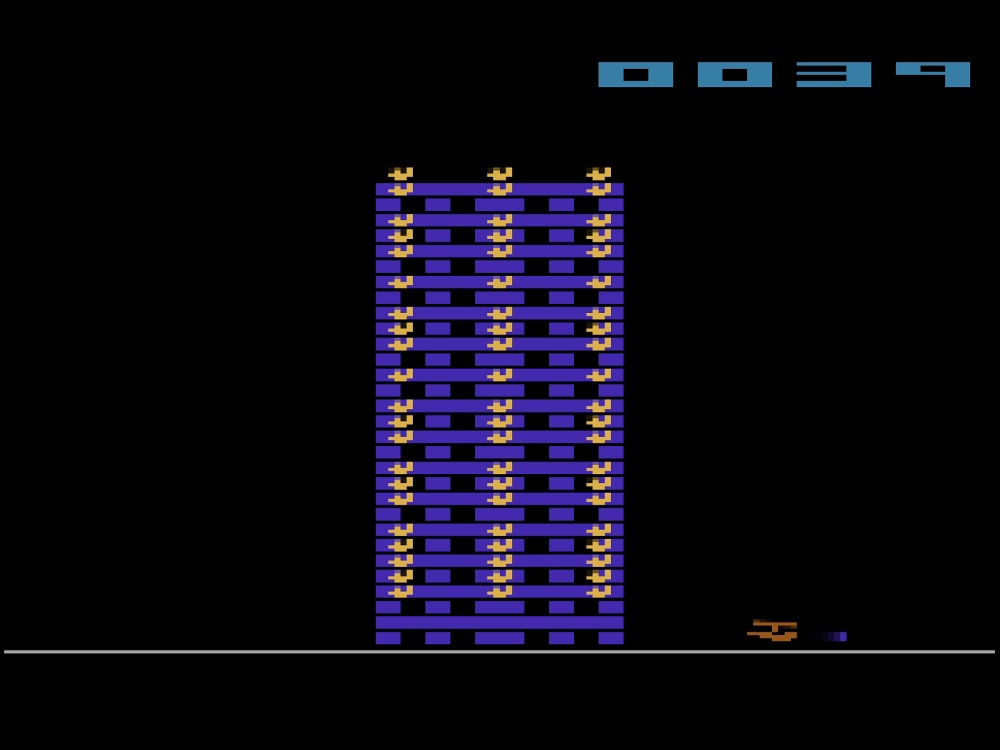 Gameplay of Towering Inferno for Atari 2600